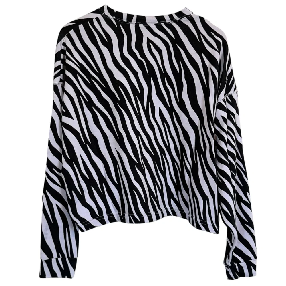 Nike Icon Clash Zebra Print Crew Active Pullover Sweatshirts Women’s Size Medium - Picture 6 of 11